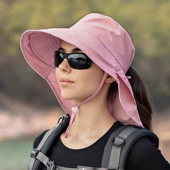 European And American Summer Cap Children Climb Mountains Pink