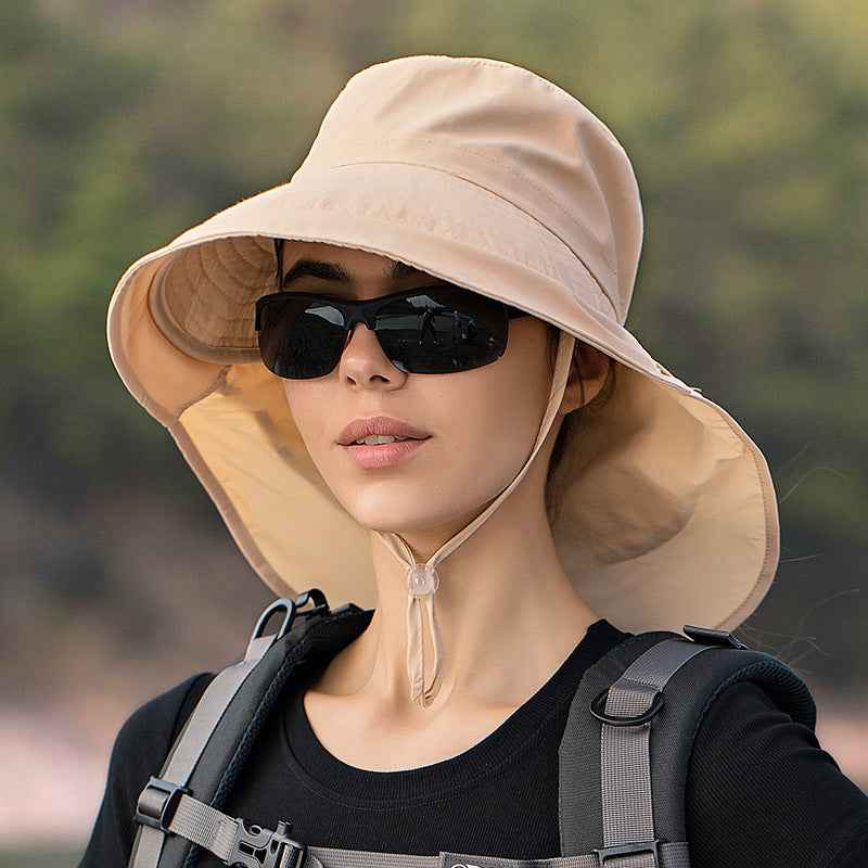 European And American Summer Cap Children Climb Mountains Beige