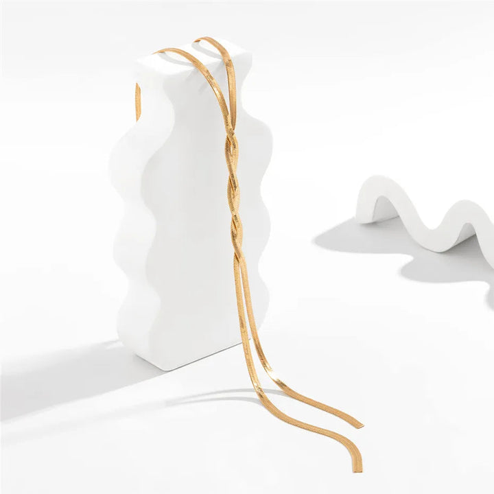 Evaline | Women's Adjustable Necklace - Elegant Snake Design