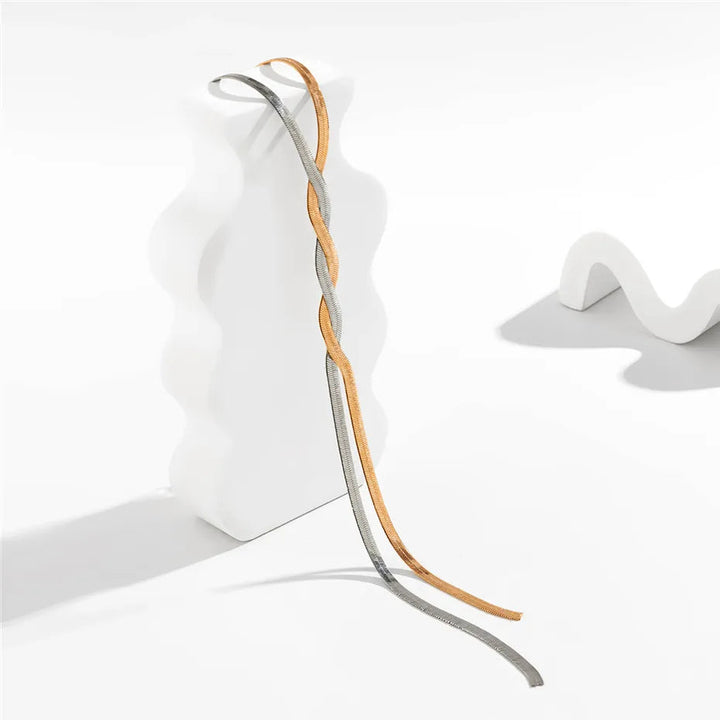 Evaline | Women's Adjustable Necklace - Elegant Snake Design