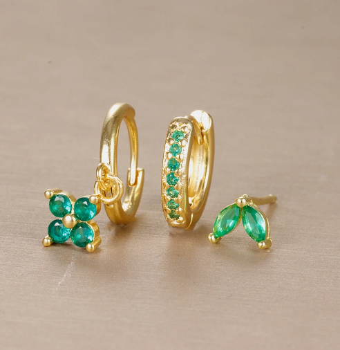 Evelyn | Women's Luxe 3-Piece Hypoallergenic Earring Set