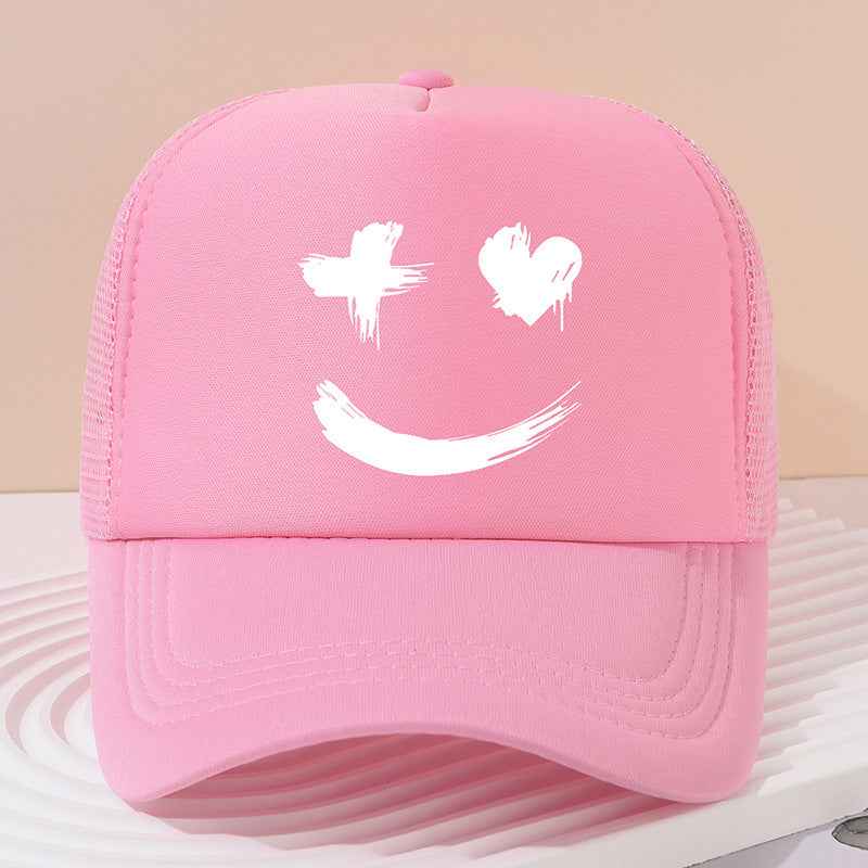 Face Peaked Cap Sunshade Baseball Cap Outdoor Riding Printing