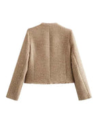 Women's Tweed Jacket - Stylish and Versatile Outerwear