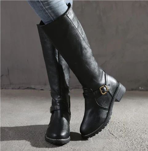Women's Knee High Fashion Boots Black