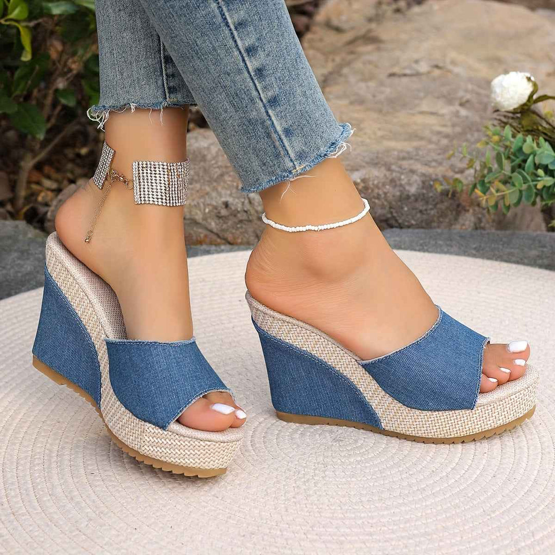 Emma | Comfortable Women's Platform Sandals Blue