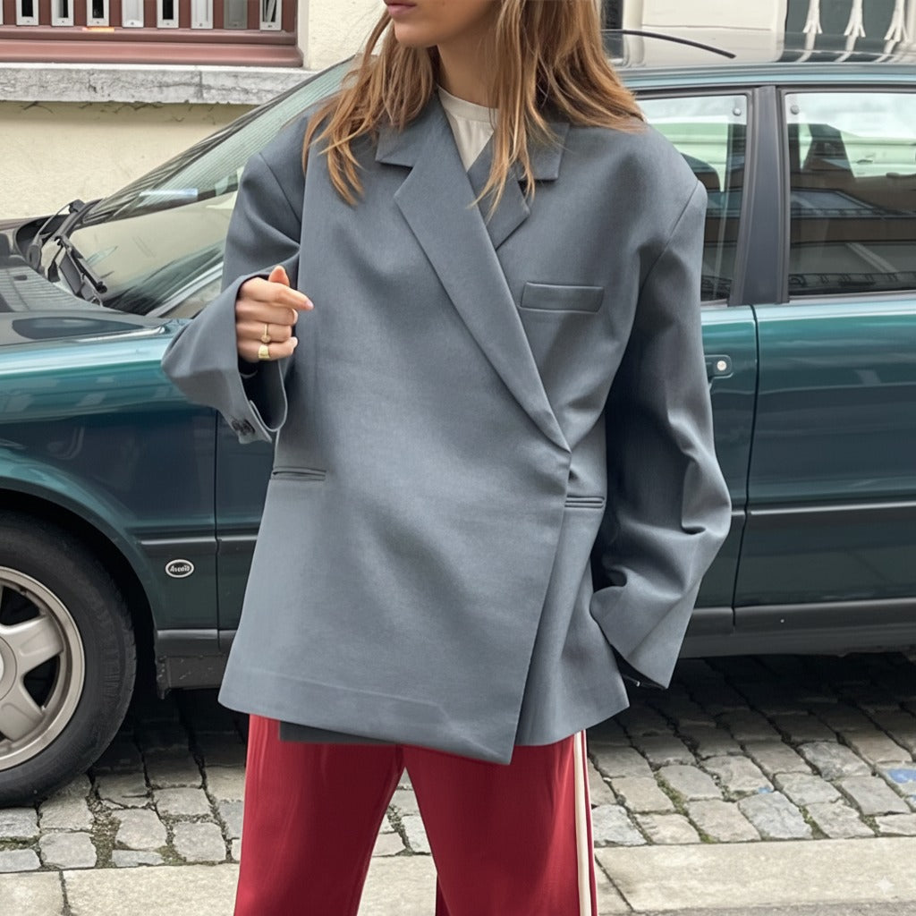 Felice | Women's Elegant Blazer - Essential Style for Every Occasion Gray