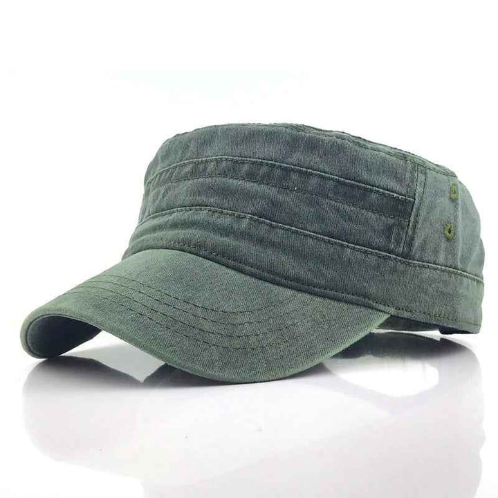 Flat cap male military cap hat Army Green