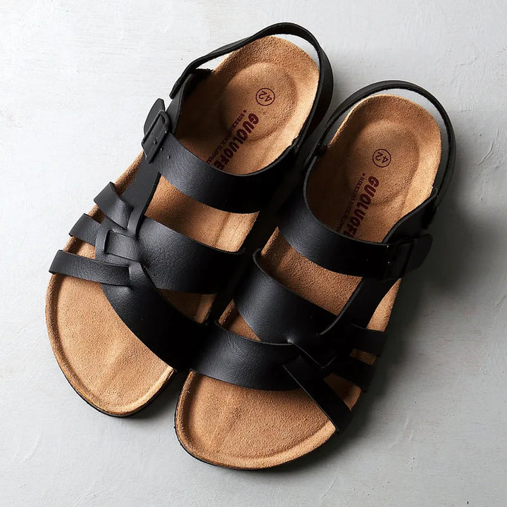 Florence - Comfortable Orthopedic Sandals Black