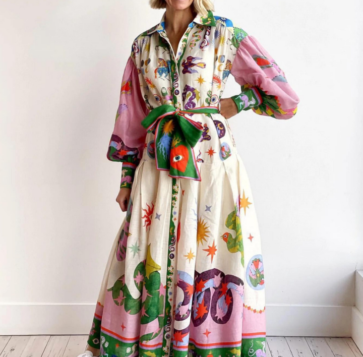 Beverly | Elegant Volume Dress for Every Occasion Multicolor
