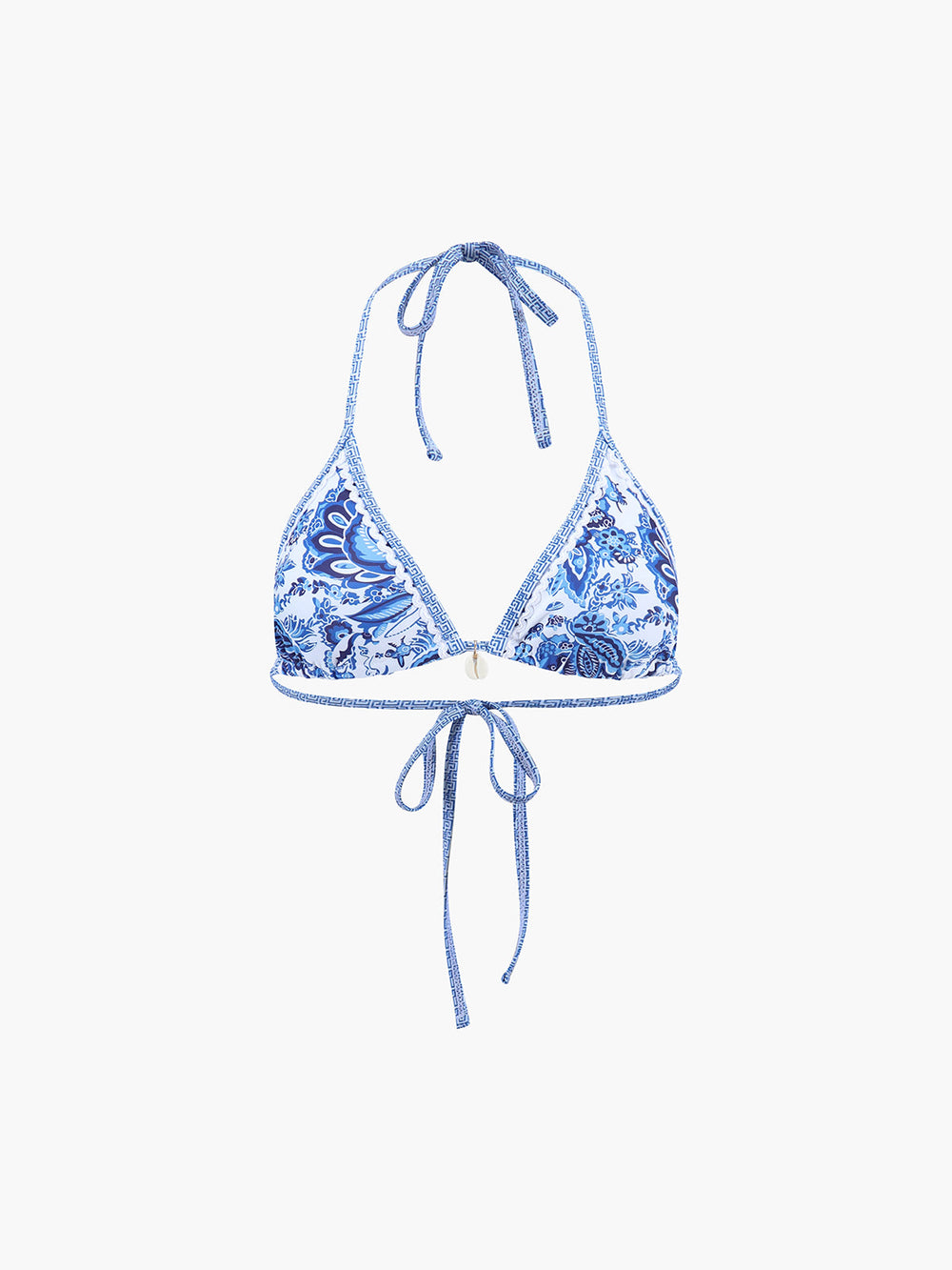 Florencia | Women's Halter Bikini Set – Stylish Blue Print Design
