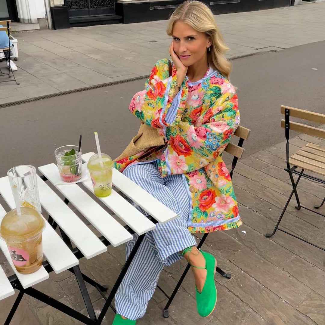 Chic Women's Printed Blazer