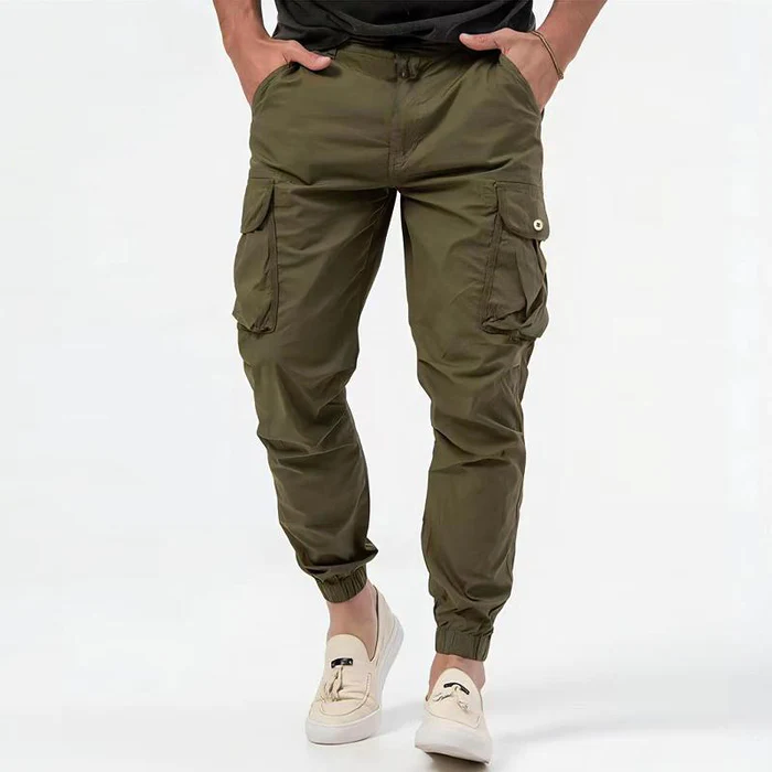 Men's Cargo Jogger Pants - Stylish and Comfortable Green