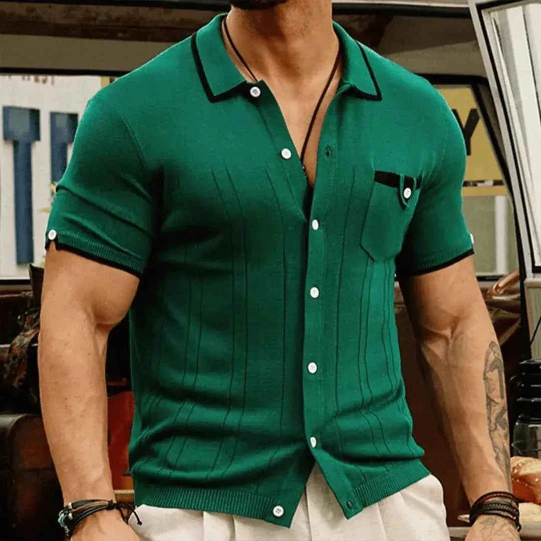 Men's Classic Polo Shirt - Stylish and Comfortable Green