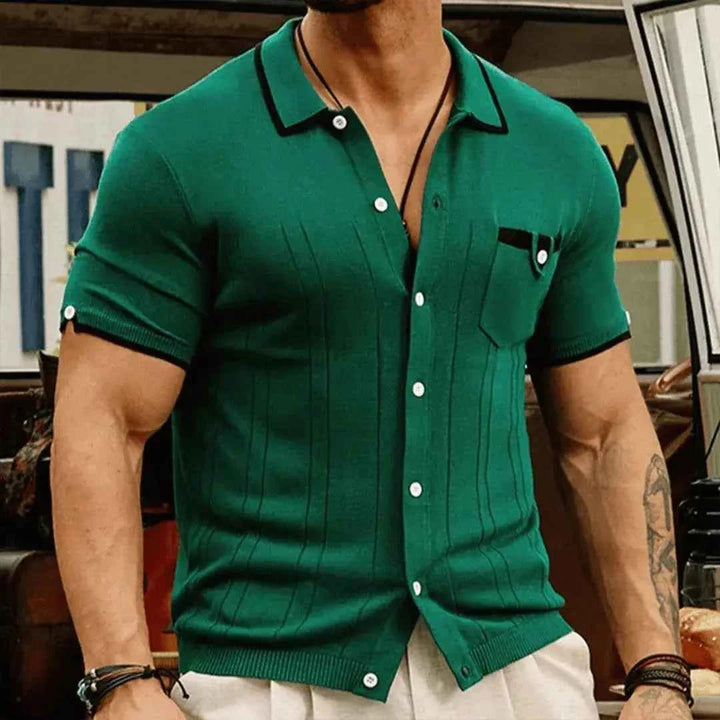 Men's Classic Polo Shirt - Stylish and Comfortable Green