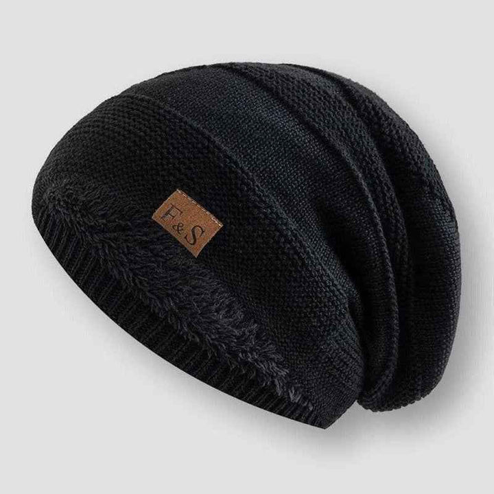 Cozy Ribbed Knit Beanie | Relaxed Fit for Full Coverage Black One size