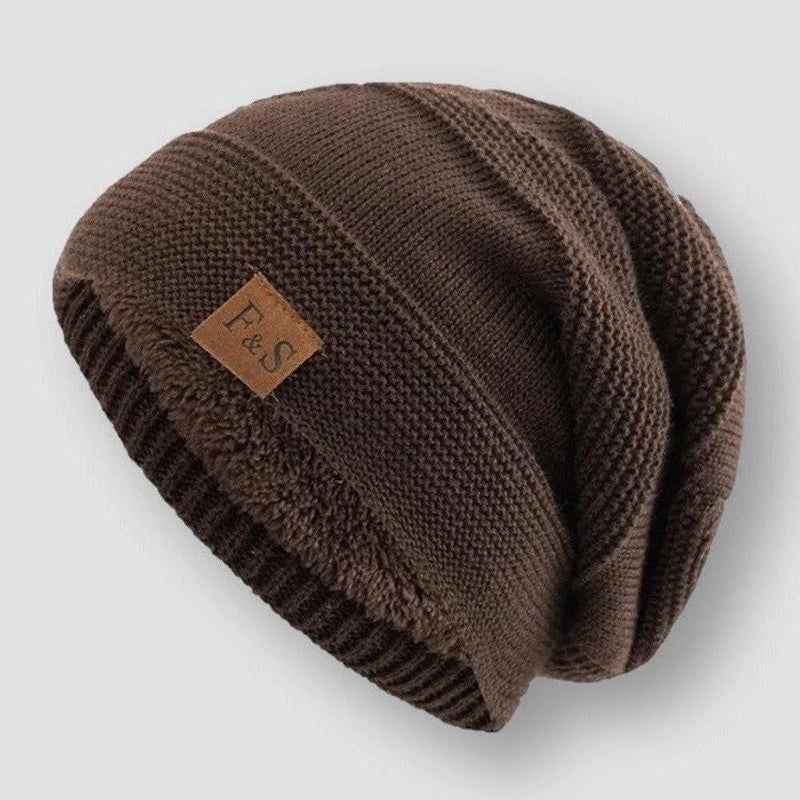 Cozy Ribbed Knit Beanie | Relaxed Fit for Full Coverage Brown One size