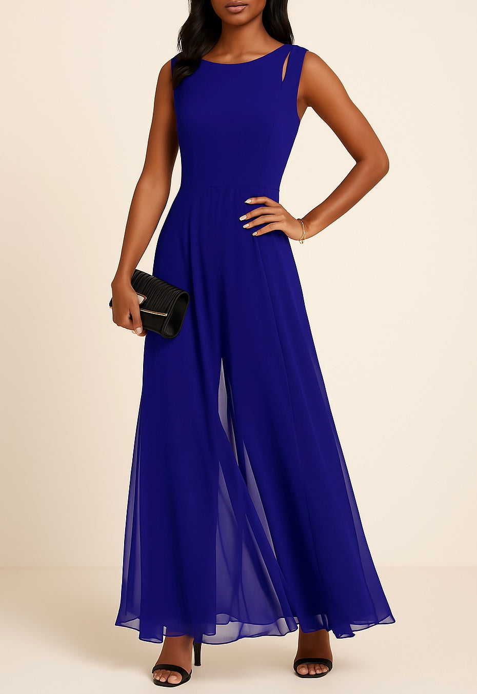Leah | Women's Trendy Jumpsuit Blue