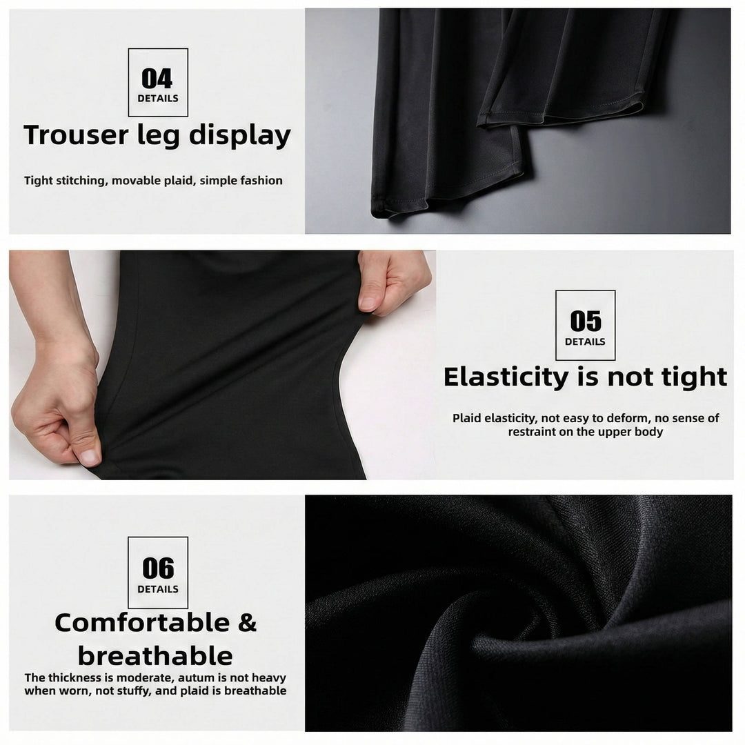 Men's Fleece Lined Elastic Waist Work Trousers