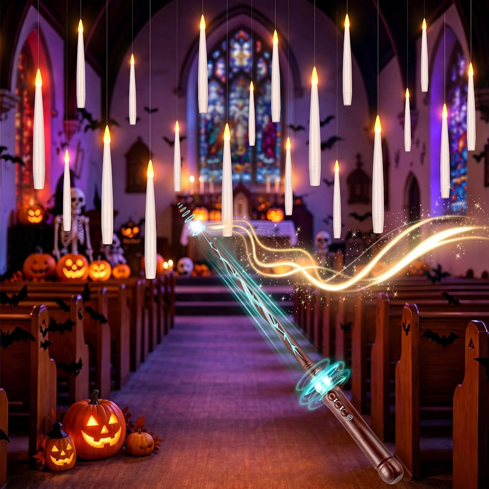 Halloween's 20 Pcs Floating Candles for Indoor Party and Haunted Decor