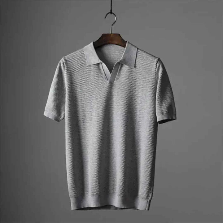 Men's Stylish Polo Shirt - Classic Fit and Comfortable Design Gray