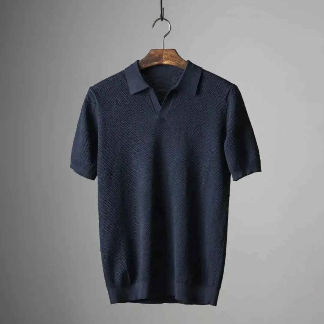 Men's Stylish Polo Shirt - Classic Fit and Comfortable Design Navy Blue