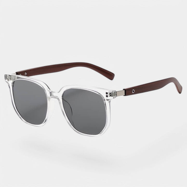 Argia | Women's Square Sunglasses with UV400 Protection - Stylish Design Transparent Gray