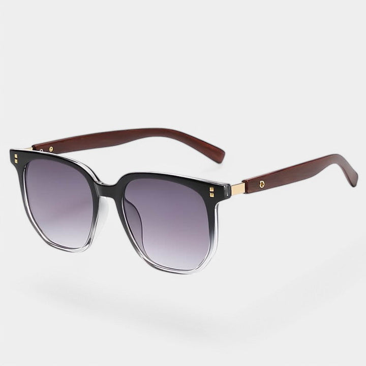 Argia | Women's Square Sunglasses with UV400 Protection - Stylish Design Black Charcoal Gray