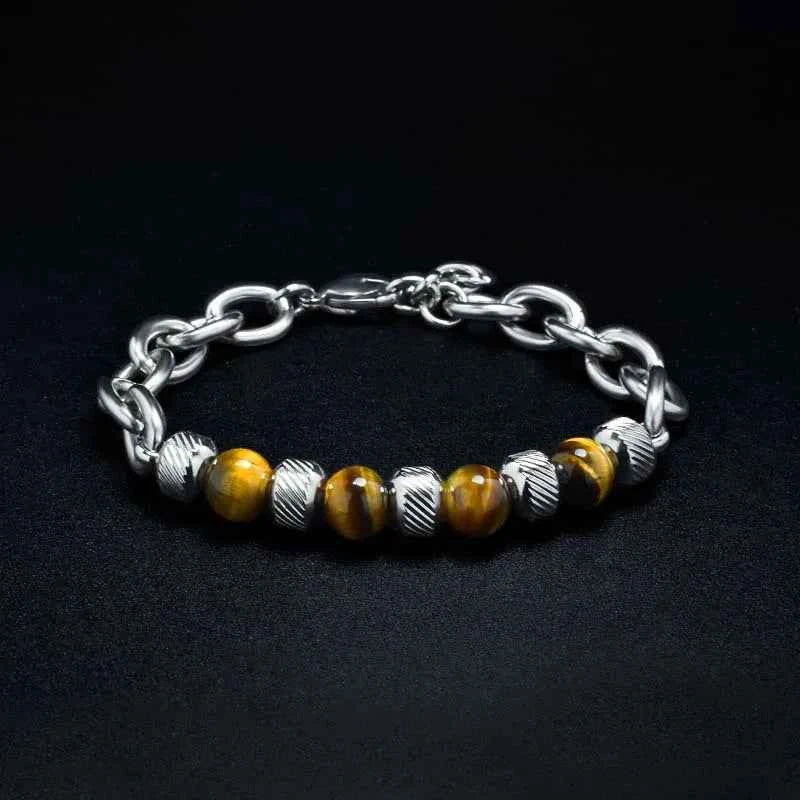 Natural Stone Bracelet - Elegant and Unique Design Tiger