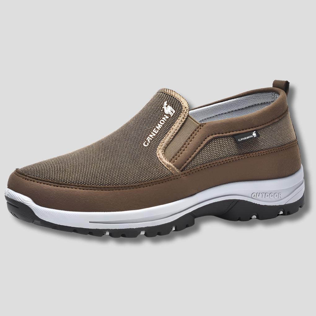Men's Waterproof Balance Shoes for All-Weather Comfort Coffee