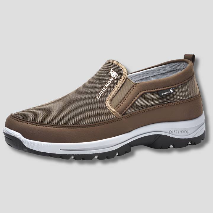 Men's Waterproof Balance Shoes for All-Weather Comfort Coffee