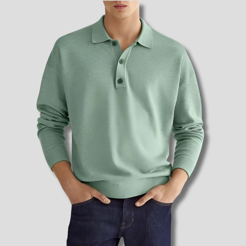 Men's Classic Cotton Polo Shirt – Fresh Look for Daily Wear Light Green