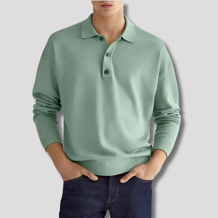 Men's Classic Cotton Polo Shirt – Fresh Look for Daily Wear Light Green