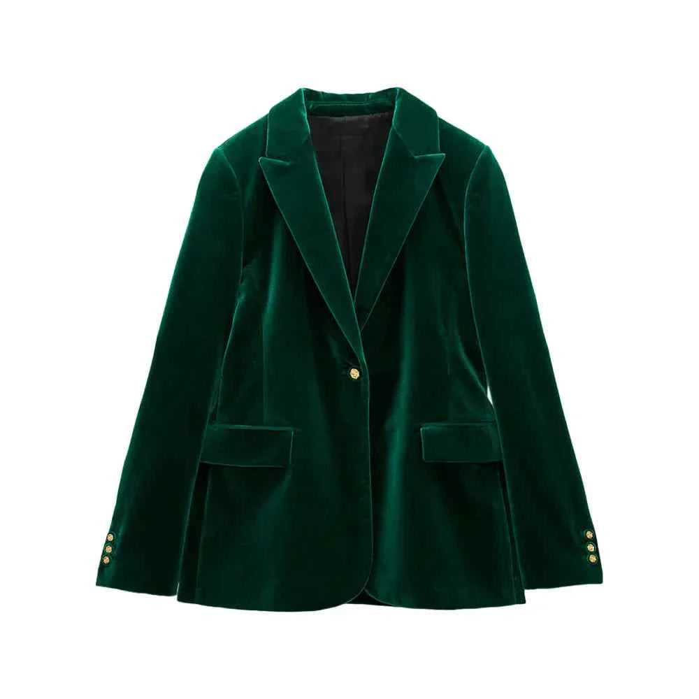Women's Luxurious Velvet Blazer
