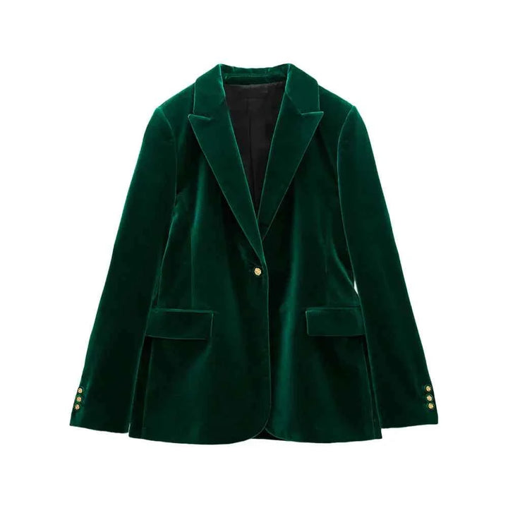 Women's Luxurious Velvet Blazer