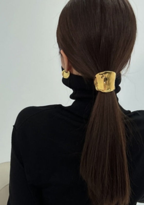 Ilana | Women's Minimalist Hair Cuff in Gold or Silver Metal