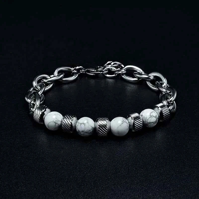 Natural Stone Bracelet - Elegant and Unique Design White