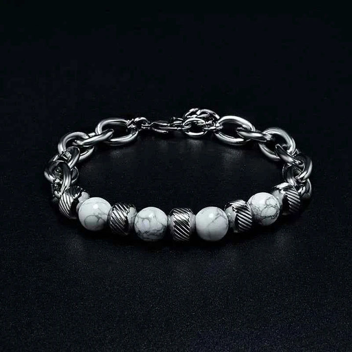 Natural Stone Bracelet - Elegant and Unique Design White