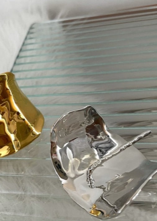 Ilana | Women's Minimalist Hair Cuff in Gold or Silver Metal