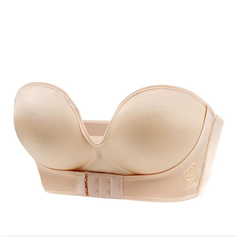 Norah | Women's Seamless Strapless Bra with Invisible Fit Beige