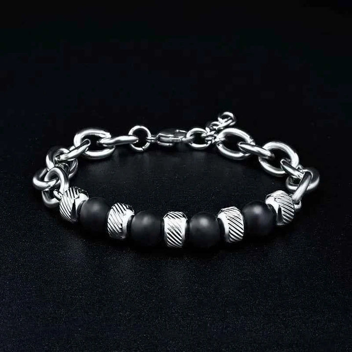 Natural Stone Bracelet - Elegant and Unique Design Onyx