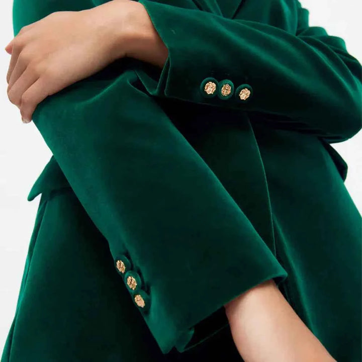 Women's Luxurious Velvet Blazer