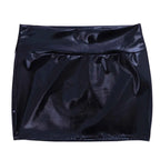 Women's Shiny Faux Leather Mini Skirt