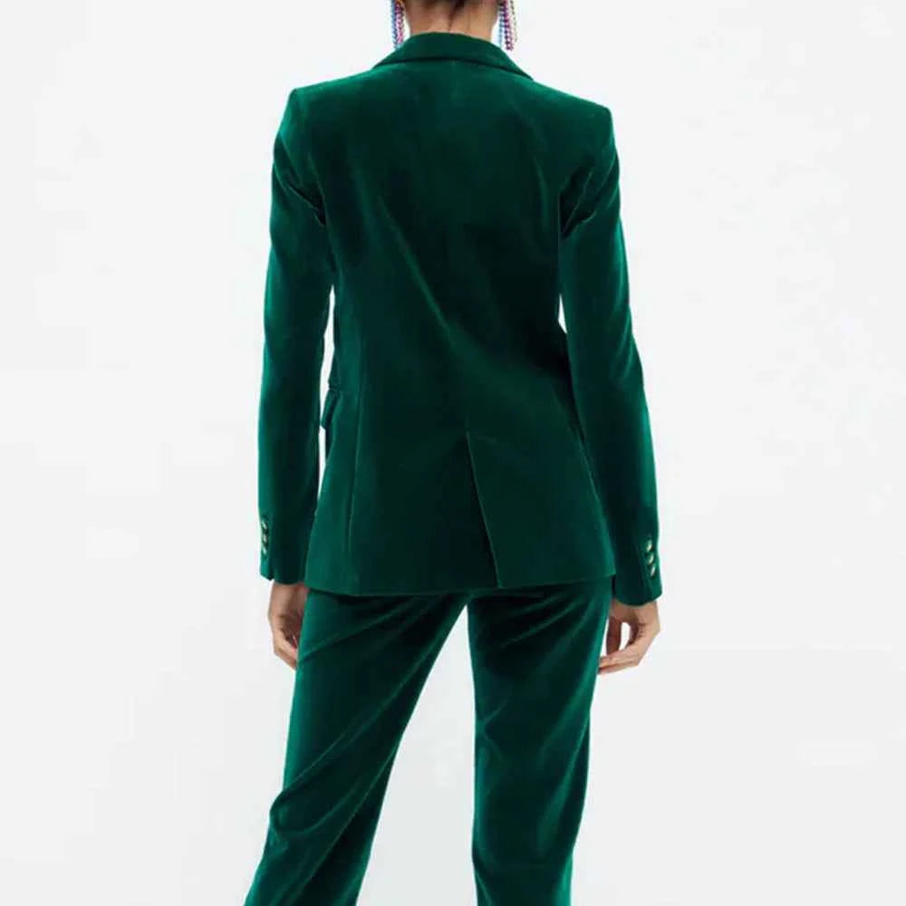 Women's Luxurious Velvet Blazer