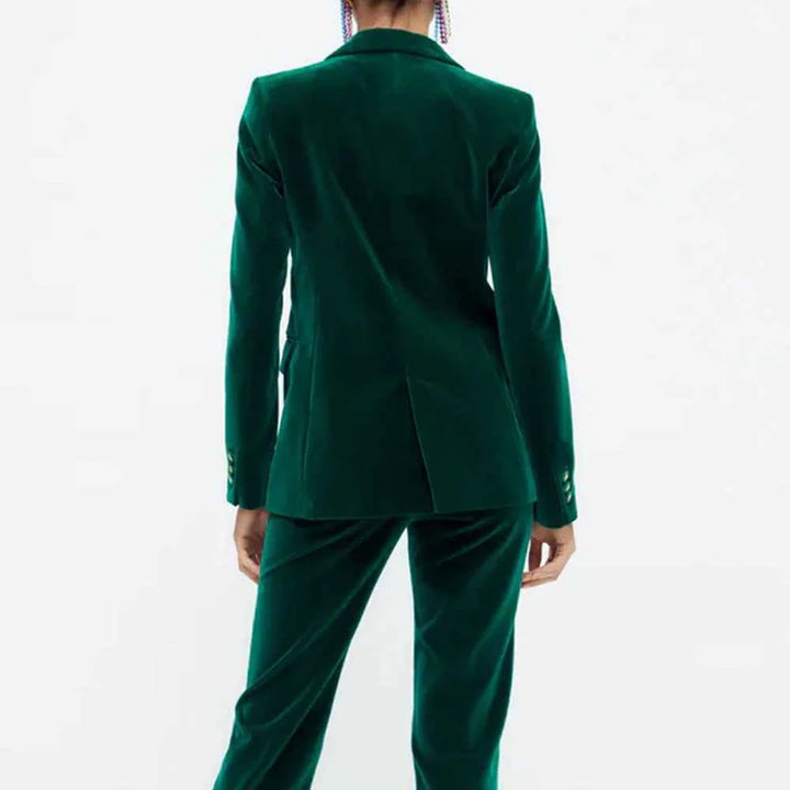 Women's Luxurious Velvet Blazer