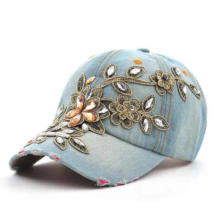 Stylish Denim Cap for Everyday Wear Light Blue