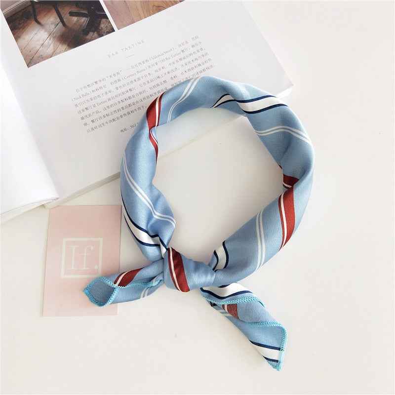 Women's Silk Touch Scarf - Cannes Style Blue