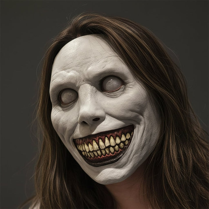 Halloween's Realistic Full Face Horror Costume Mask Gray