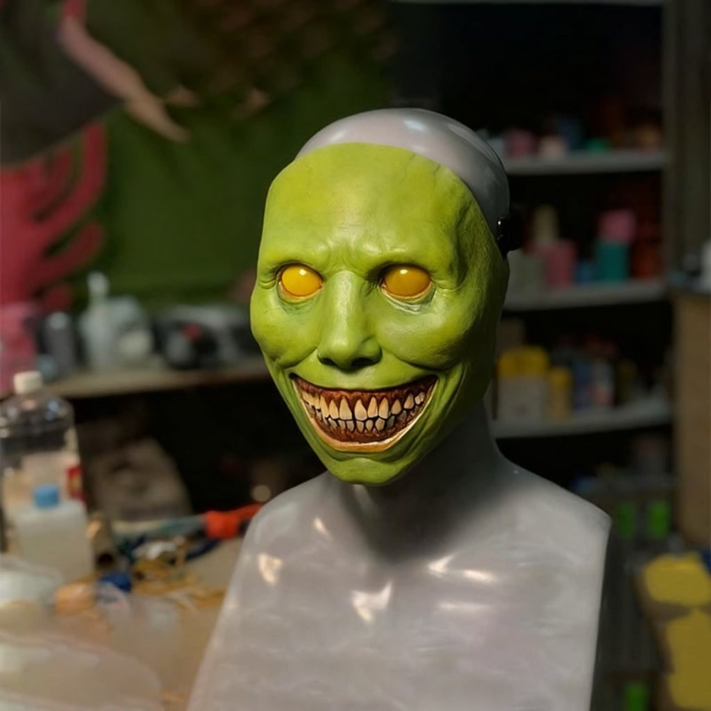 Halloween's Realistic Full Face Horror Costume Mask Green