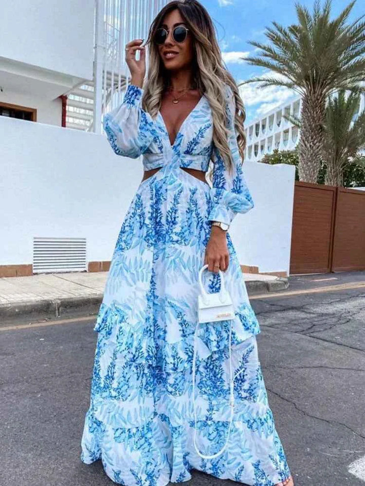 Allison | Elegant Long Dress with Timeless Design Blue