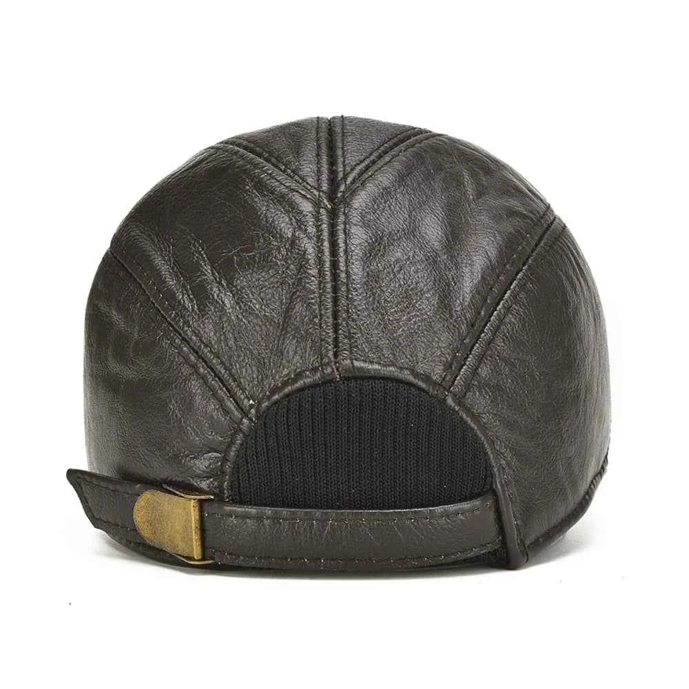 Genuine Leather Cap - Stylish and Durable Headwear
